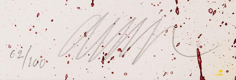 Arman (Armand Pierre Fernandez), FERNANDEZ ARMAN, a book and two signed and numbered lithographs 62/100.