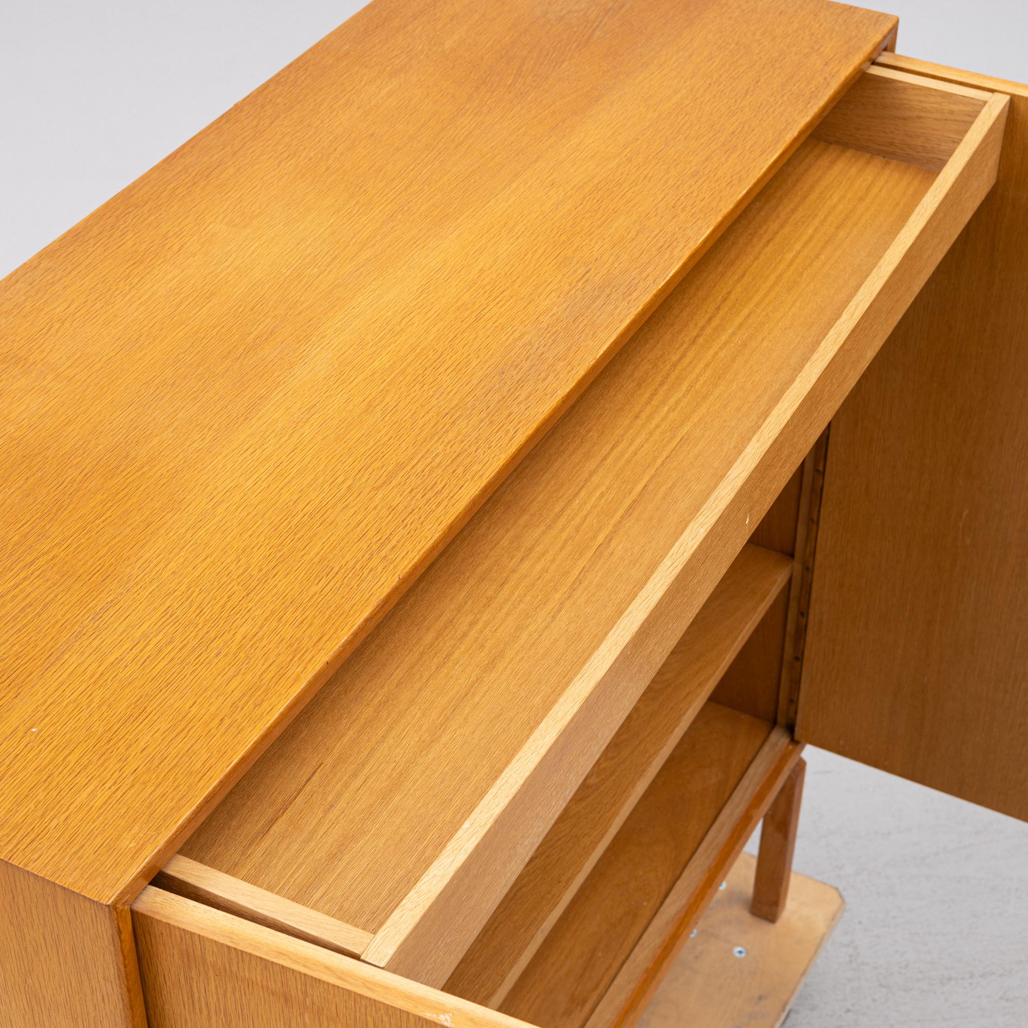 An oak cabinet, second half of the 20th century.