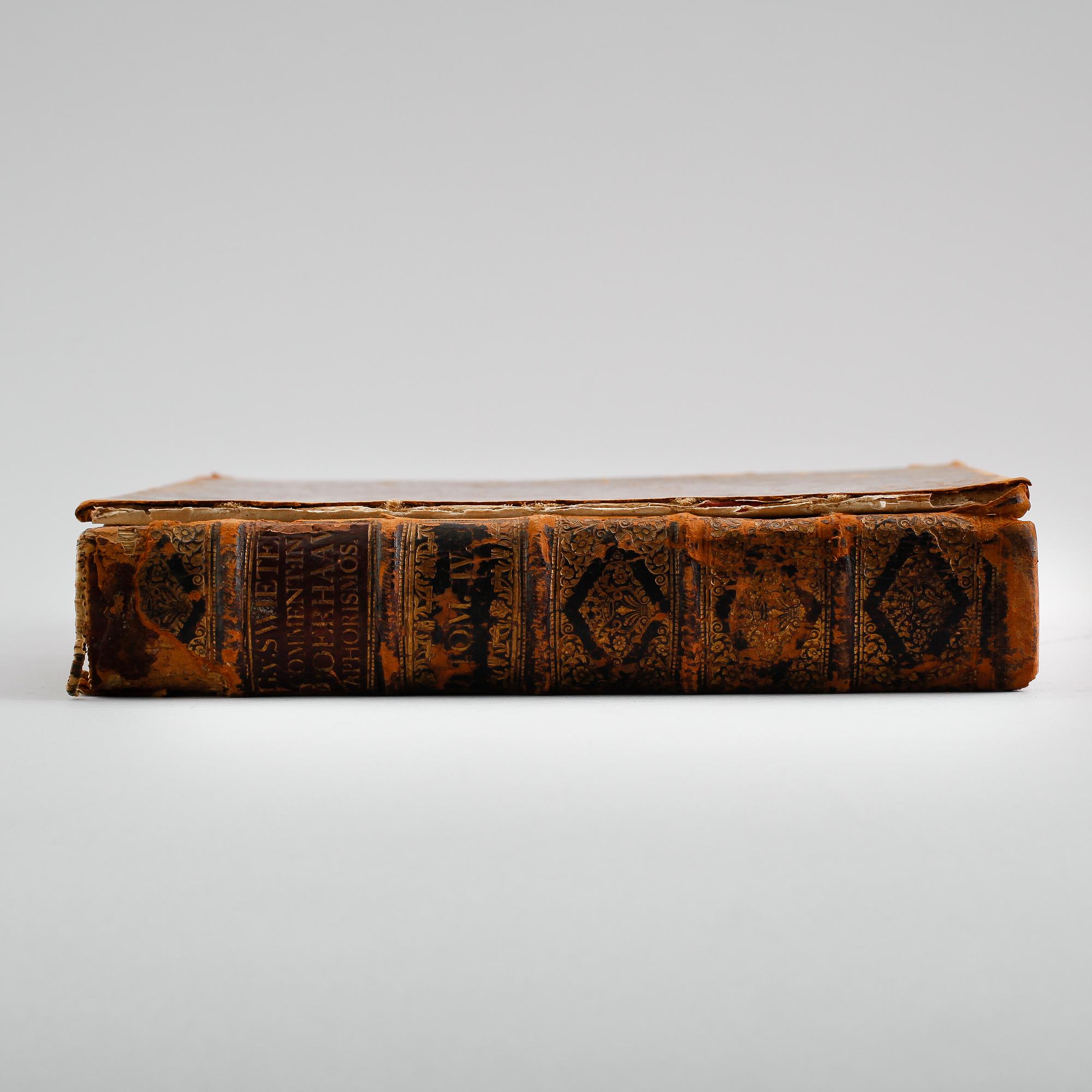 BOK, GERARD VAN SWIETEN, Commentaria in Hermanni Boerhaave Aphorismos de cognoscendis et cvrandis morbis.