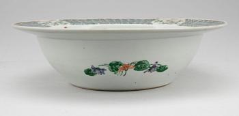 TVÄTTFAT, porslin, kina, 1800/1900-tal.