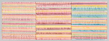 JEAN-MICHEL MEURICE, mixed media on canvas, signed and dated on verso 76-15.