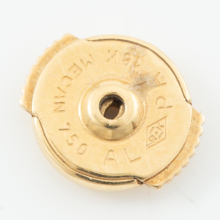 Cartier, earrings, a pair, "Trinity" 18K gold with round brilliant-cut diamonds.