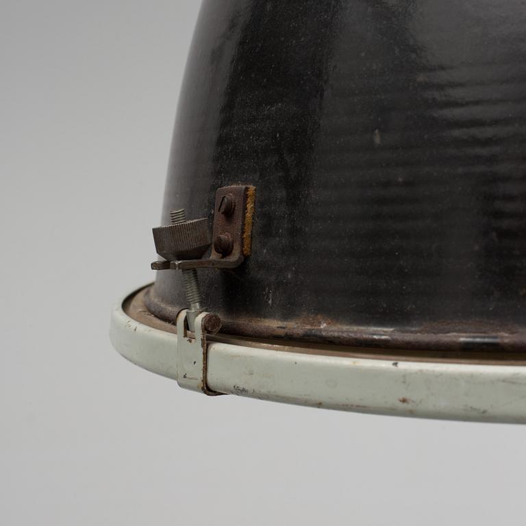 A mid 20th century industrial lamp.