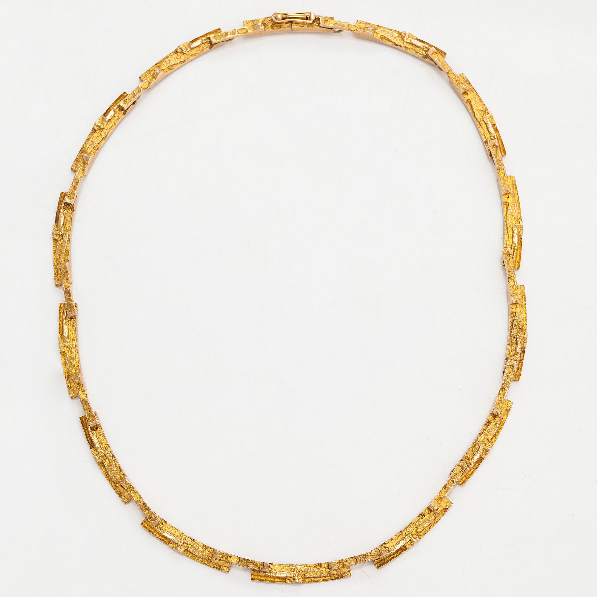 Björn Weckström, collier, "Tundra", 14K guld. Lapponia 1967.