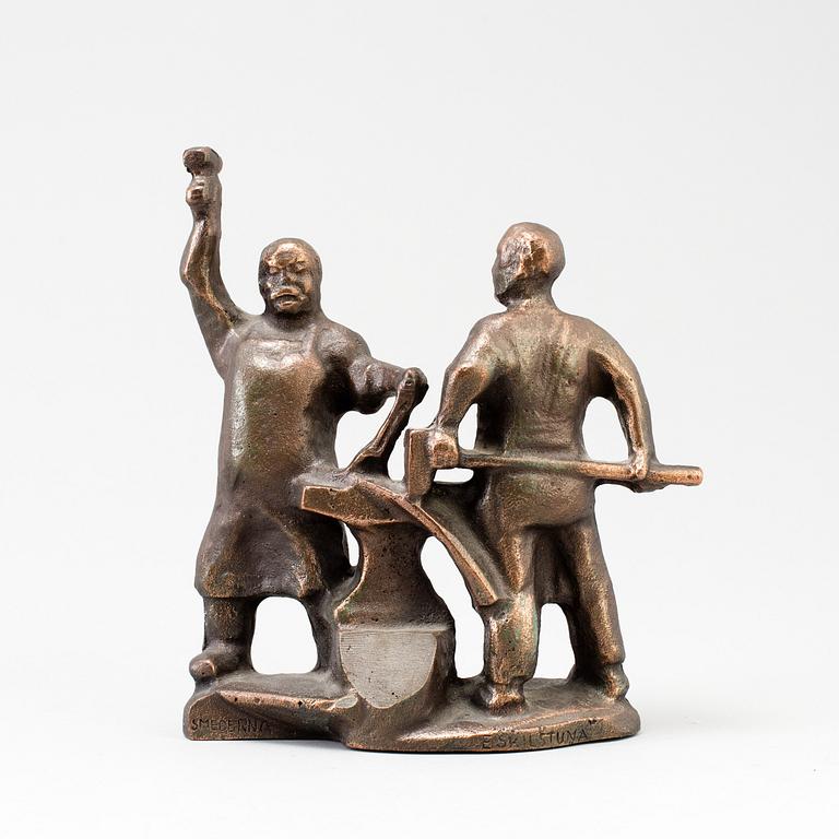 ALLAN EBELING, skulptur, brons, signerad Ebeling, Torshälla.