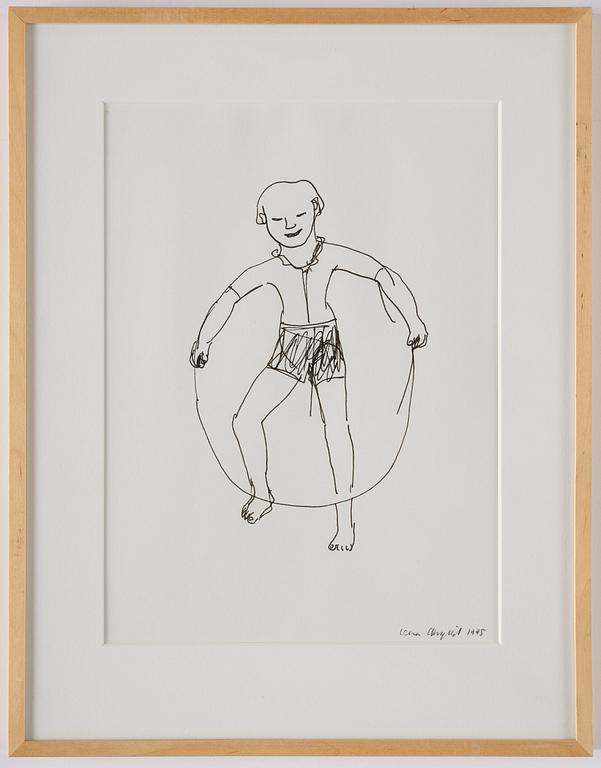 Lena Cronqvist, "Flicka med hopprep".