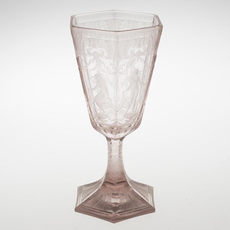 POKAL, glas, Simon Gate, Orrefors, 1923.