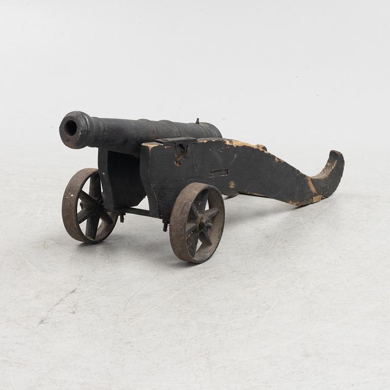 Cannon, iron, 19th century.