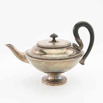 Adolf Zethelius, silver teapot Stockholm 1818.