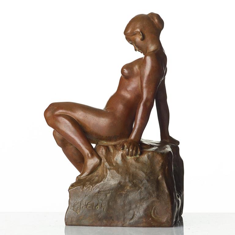 Carl Eldh, "Sittande flicka".