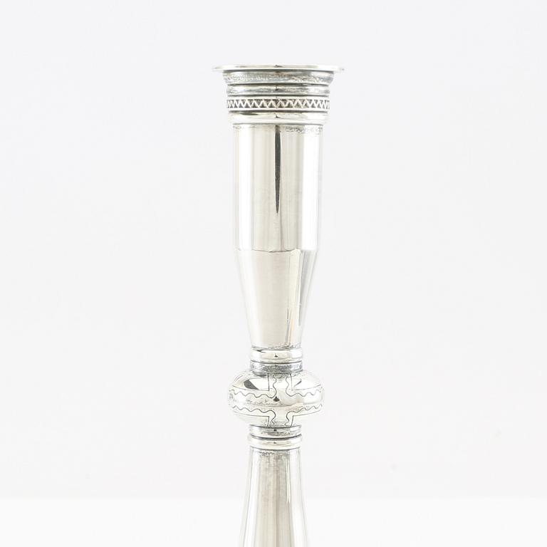 Wiwen Nilsson, Byzantine model candlestick in sterling silver, Lund 1959.