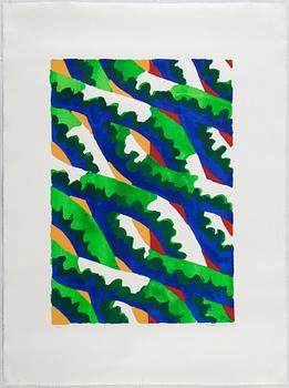 Lennart Rodhe, silkscreen in colours, 1976, signed 67/75.