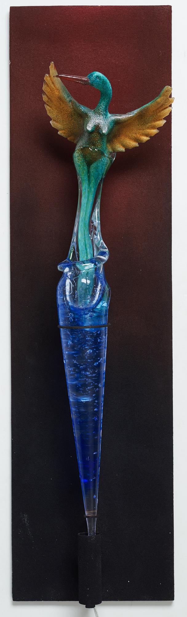 Kjell Engman, glasskulptur, Kosta Boda, unik.