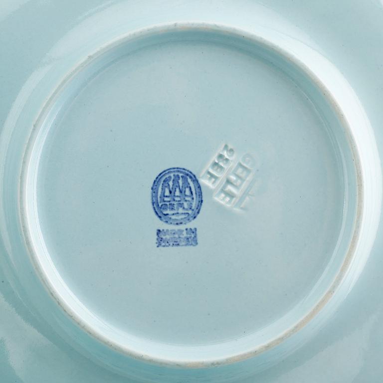 FRUKTSERVIS, 10 delar, flintgods, Gefle, 1900-talets första hälft.