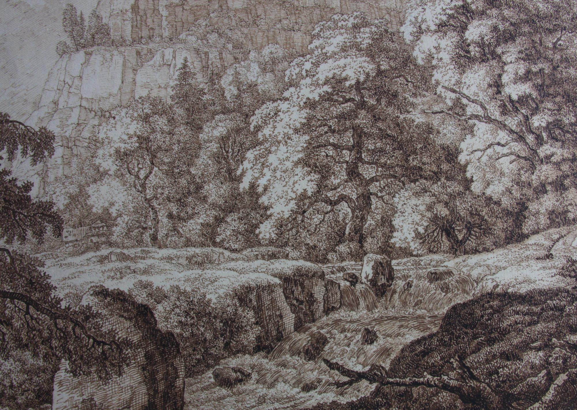 OKÄND KONSTNÄR, tusch, 1700/1800-tal.