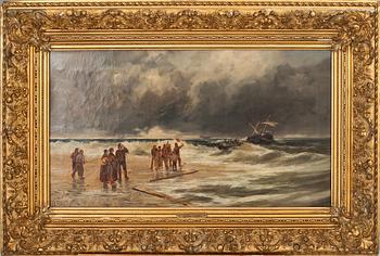 OKÄND KONSTNÄR, signerad Geo(George) Pearce, olja på duk.