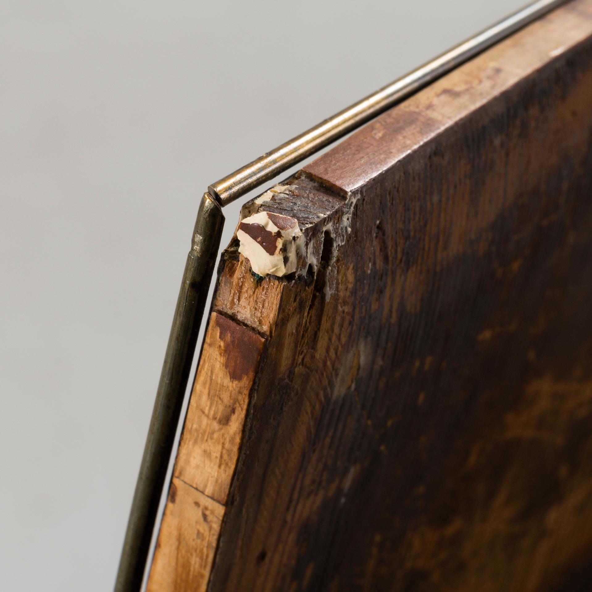 An early 19th century folding table.