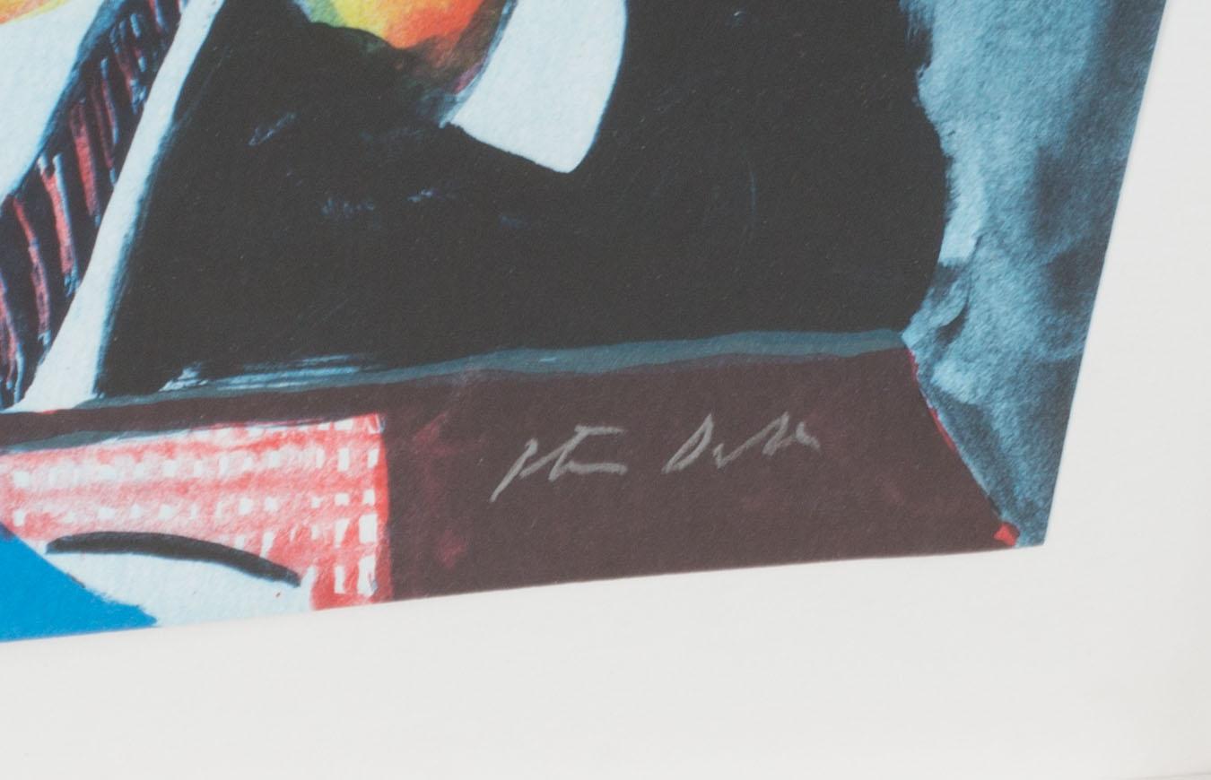PETER DAHL, färglitografi, signerad och numrerad 355/375.
