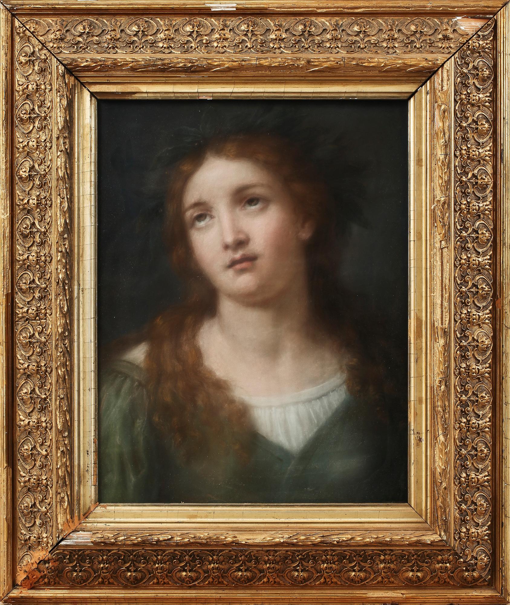 OKÄND KONSTNÄR, pastell, osign, 1800-tal.