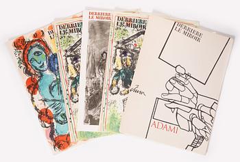 Periodicals, 5 pcs, "Derrière Le Miroir", published by Galerie Maeght.