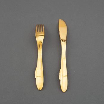 24 'Nobel' fish utensils by Gunnar Cyrén, Gense.