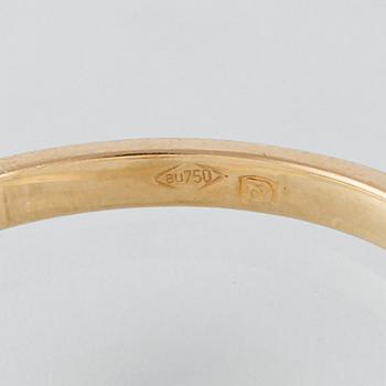 RING, 18K guld med briljantslipad diamant 1.03 ct. Vikt 2,9 gram.