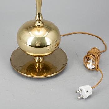 BORDSLAMPA, mässing, 1960/70-tal.
