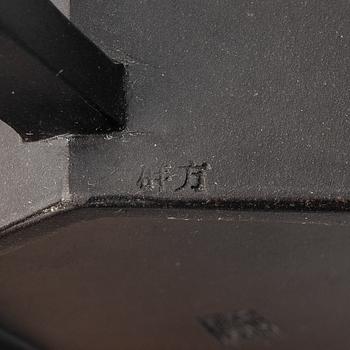 Two Chinese yixing teapots, 1980s.