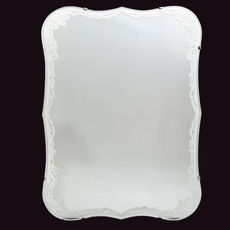 Spegel, Eriksmåla Glasbruk  1950-tal.