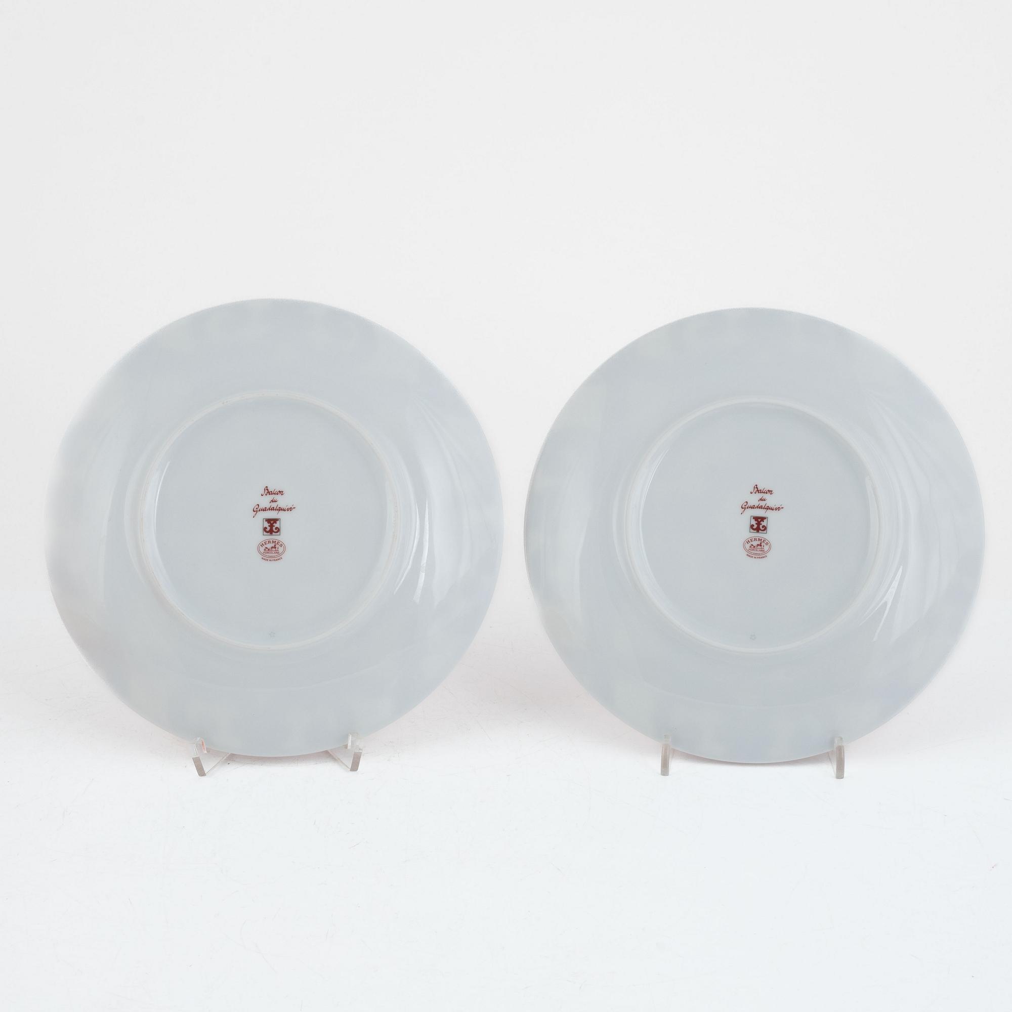 Hermès, plates, a pair, "Balcon du Guadalquivir".