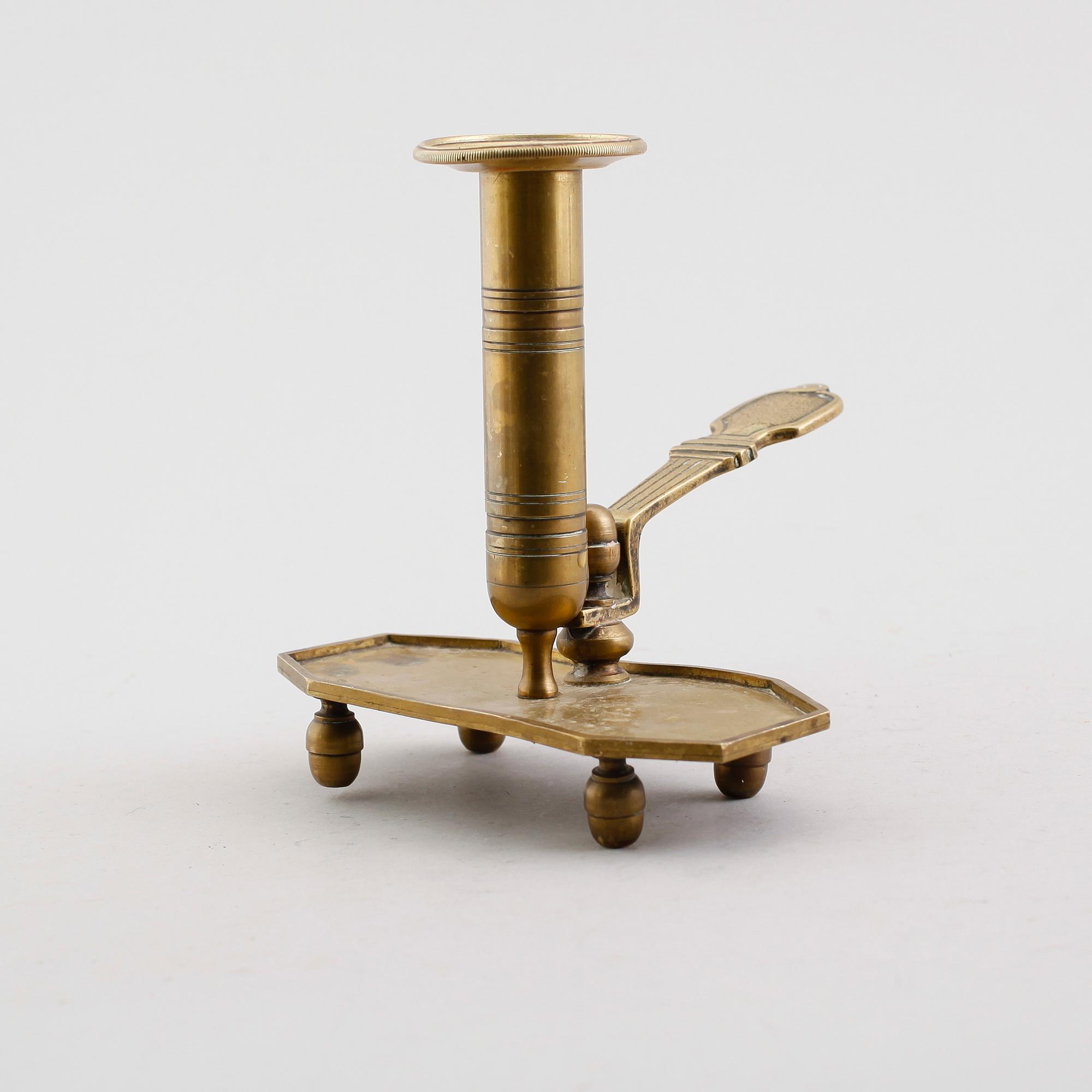 NATTLJUSSTAKE, mässing, 1700-tal.