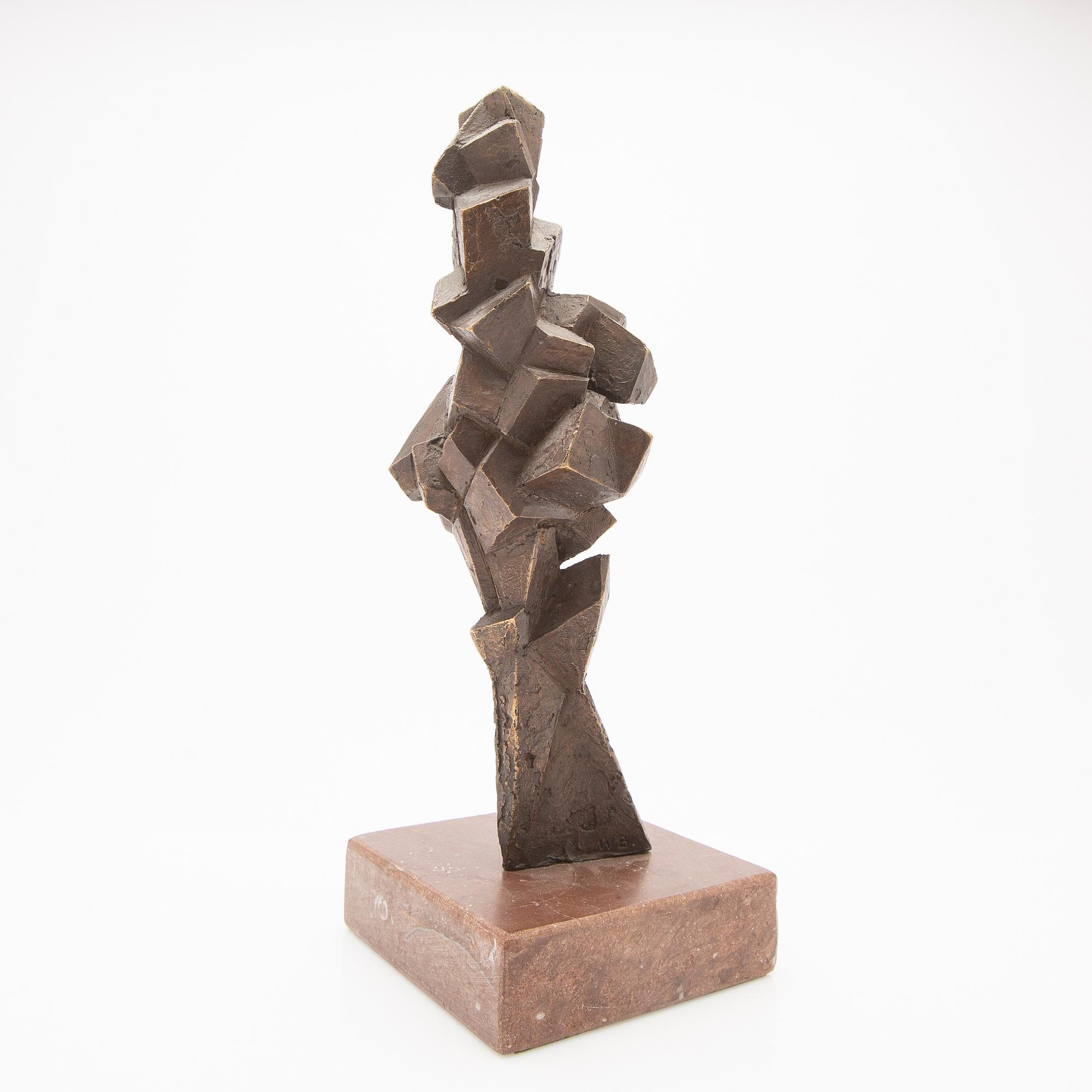 Wolfram Beck, skulptur, brons.