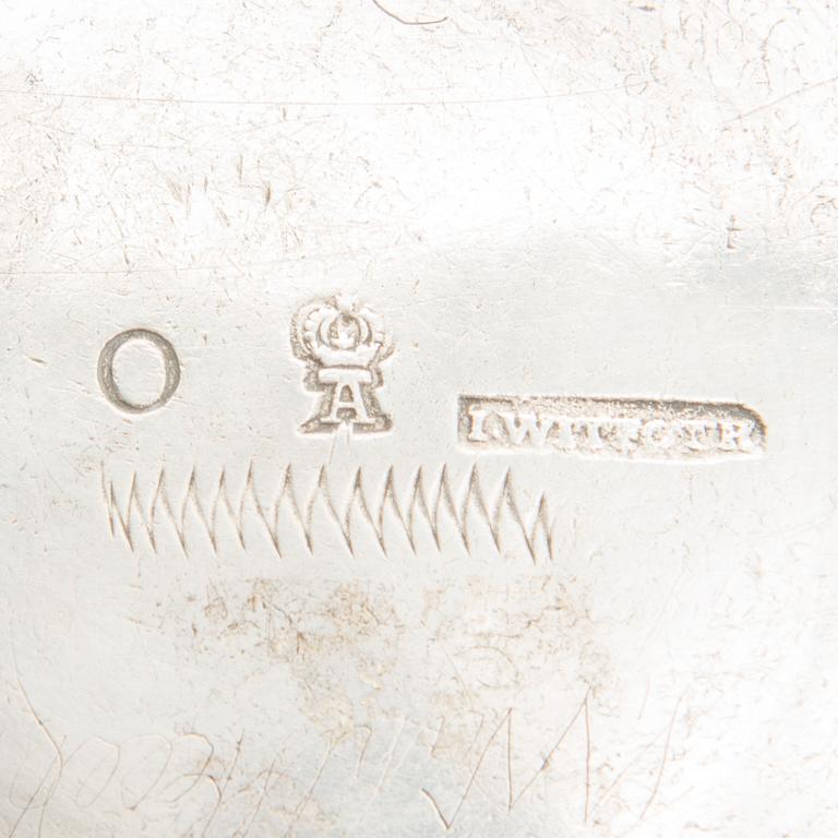 POKAL, silver, Åbo 1747, Johan Wittfoth, totalvikt 413 g.