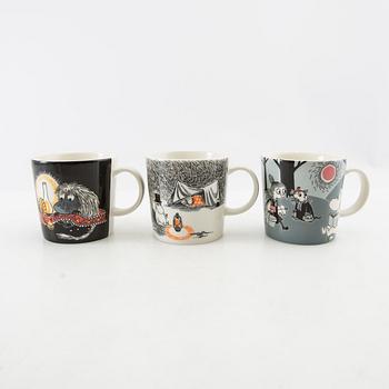 Muggar 9 st Moomin characters/Mumin Arabia Finland.