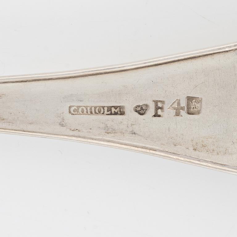 A set of  Silver Spoons, including Andreas Isberg, Skänninge 1814 (8 pieces).