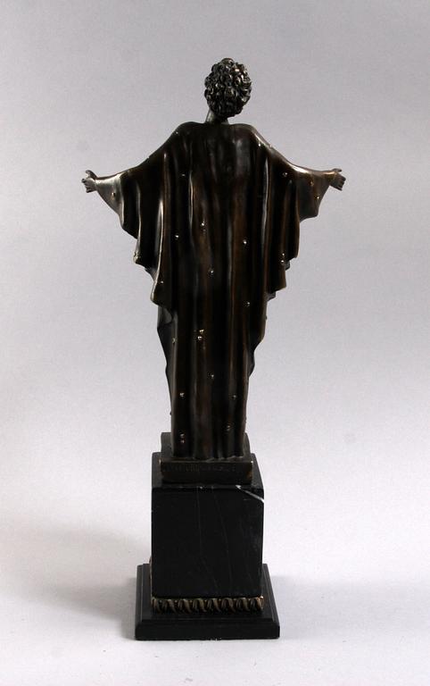 D H CHIPARUS, efter, skulptur, patinerad brons.