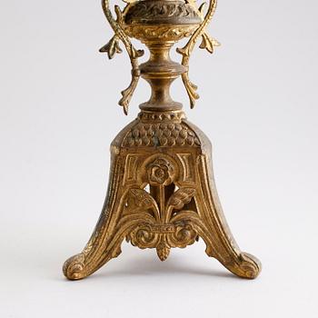 KANDELABRAR, 1 par, 1800-talets andra hälft.