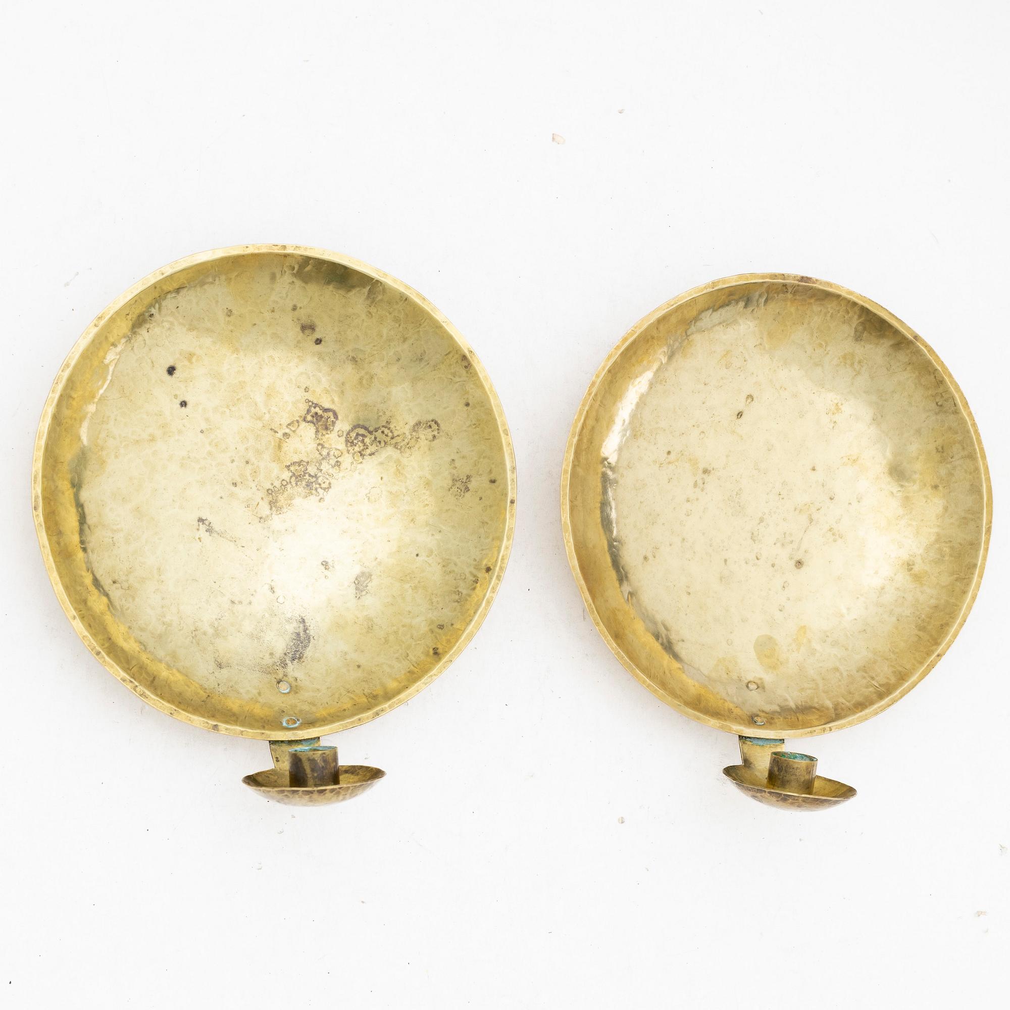 Karl-Erik Torsell, wall sconces, a pair, "Kungalampetten",