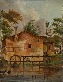 Wall painting, 5, early 19th Century, oil on canvas/panel.