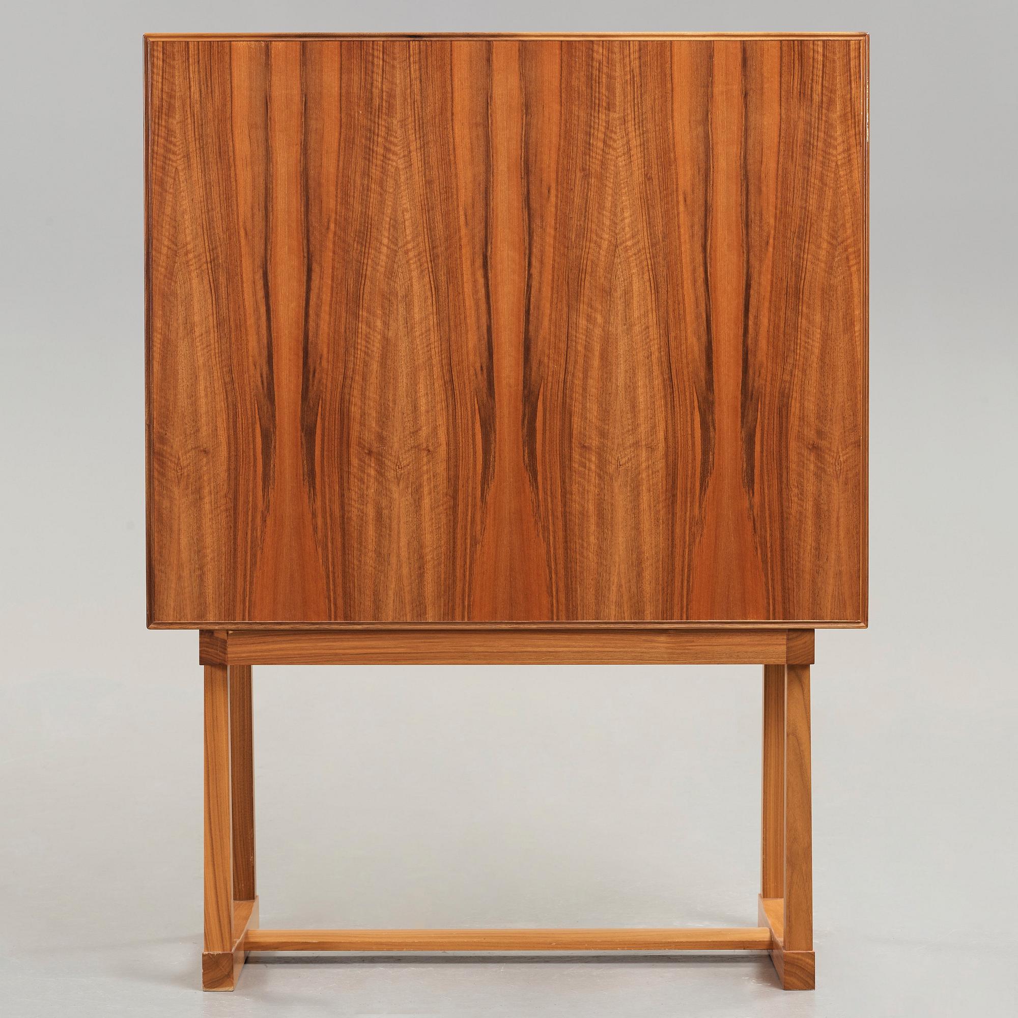 Josef Frank, a 'National Museum' mahogany, walnut and burrwood cabinet, Svenskt Tenn, Sweden, 1960-70's.