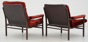 FÅTÖLJER, ett par, Dux, 1900-talets andra hälft.