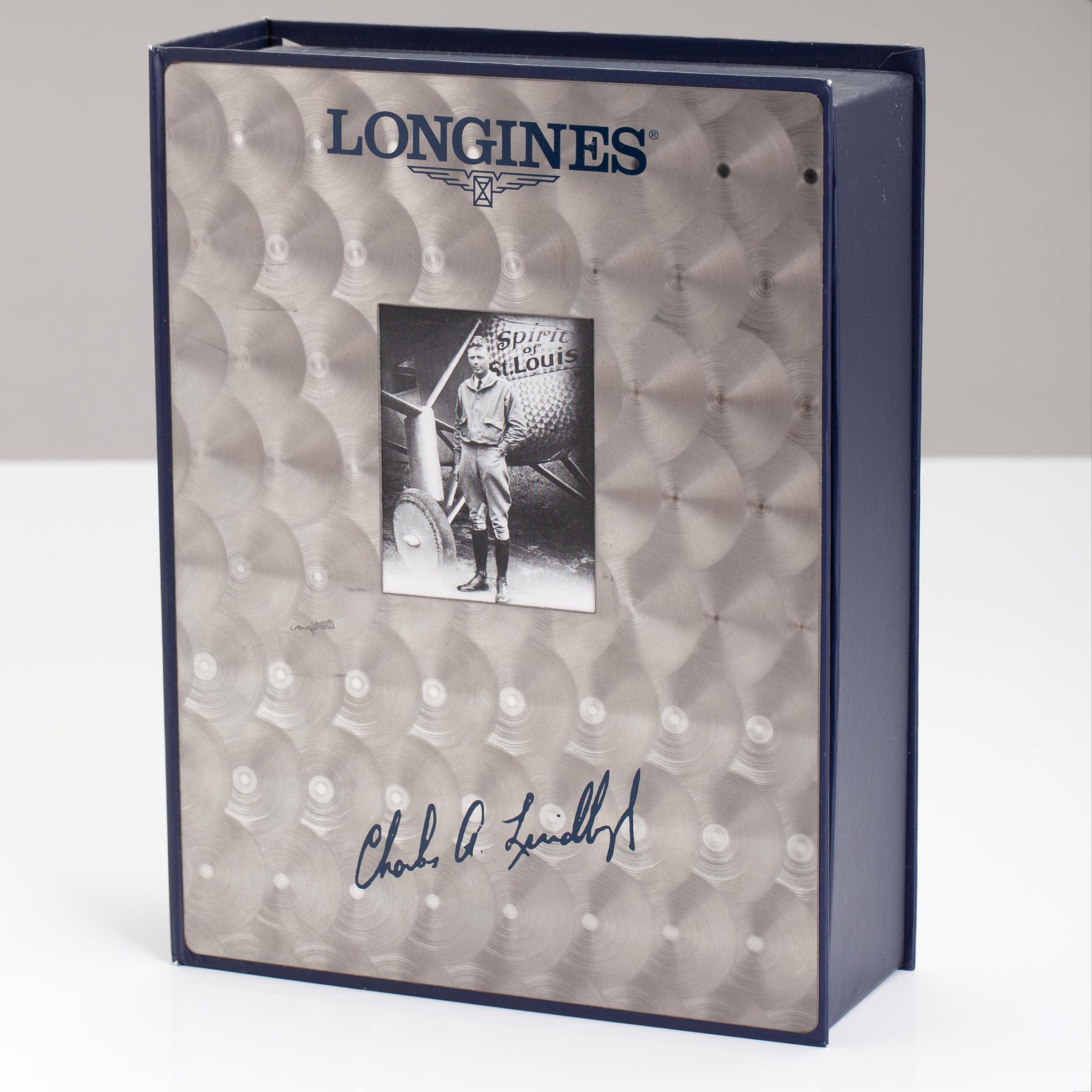 LONGINES, Lindberg hour angle, wristwatch, 38 mm.