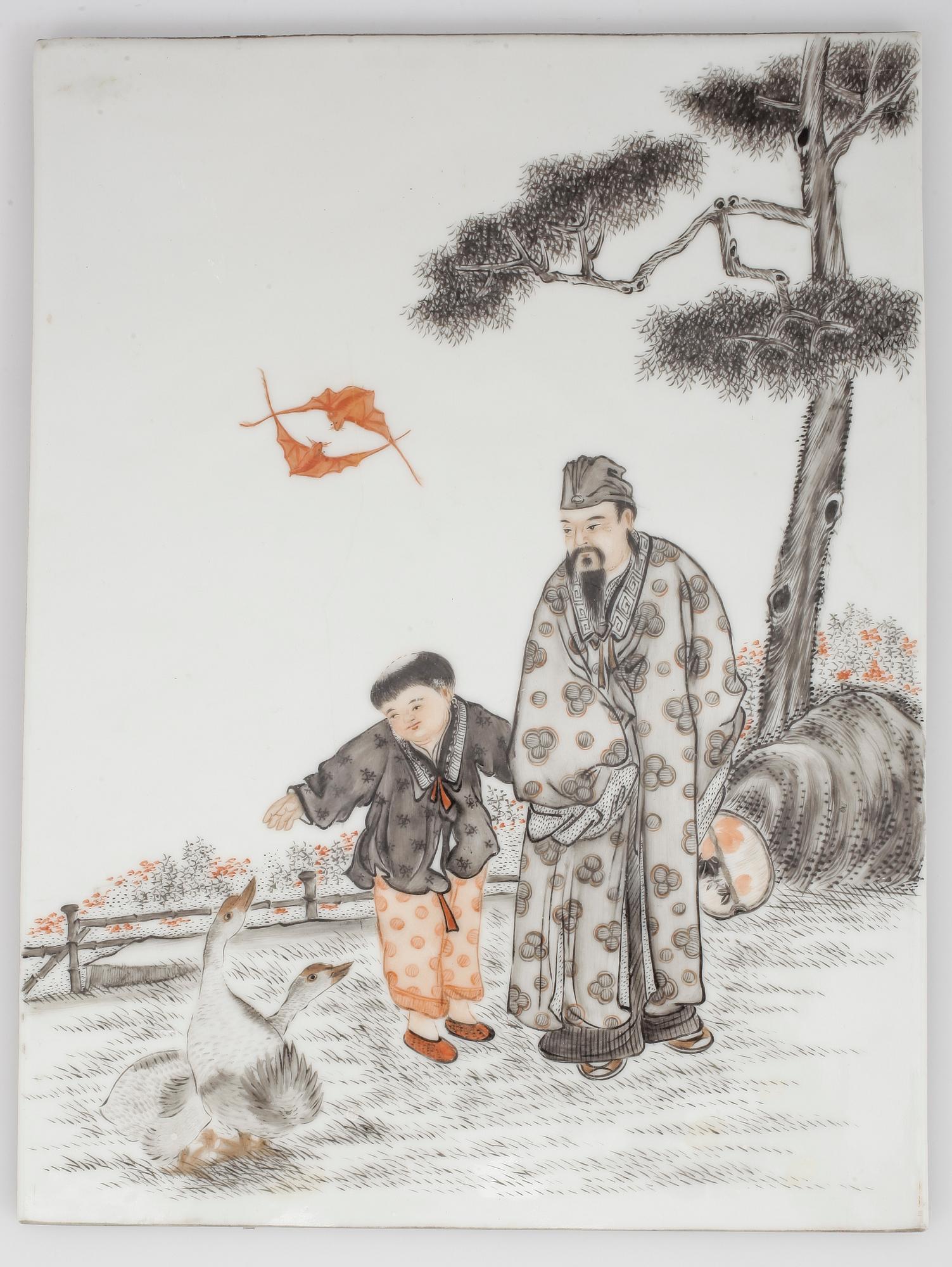 PORSLINSPLATTA, Kina, 1900-tal.
