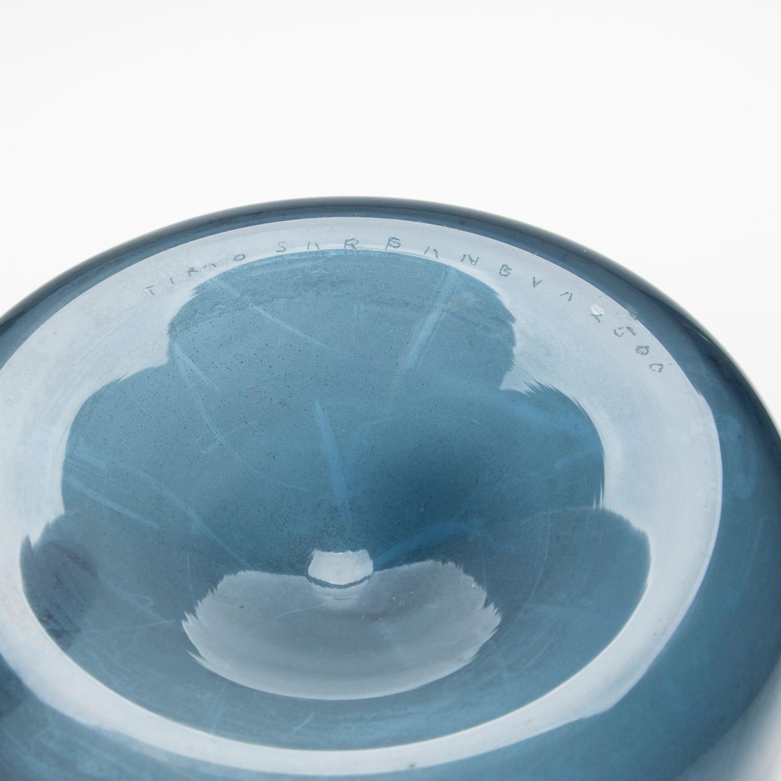 TIMO SARPANEVA, "Fågelflaska", signerad Timo Sarpaneva 2500, Iittala.