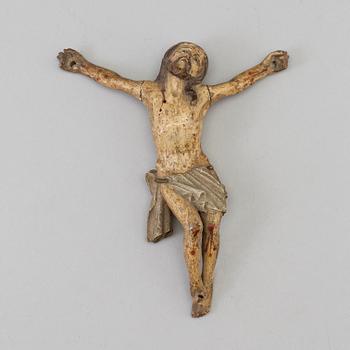 A WOODEN CRUCIFIX, 17th/18th century.