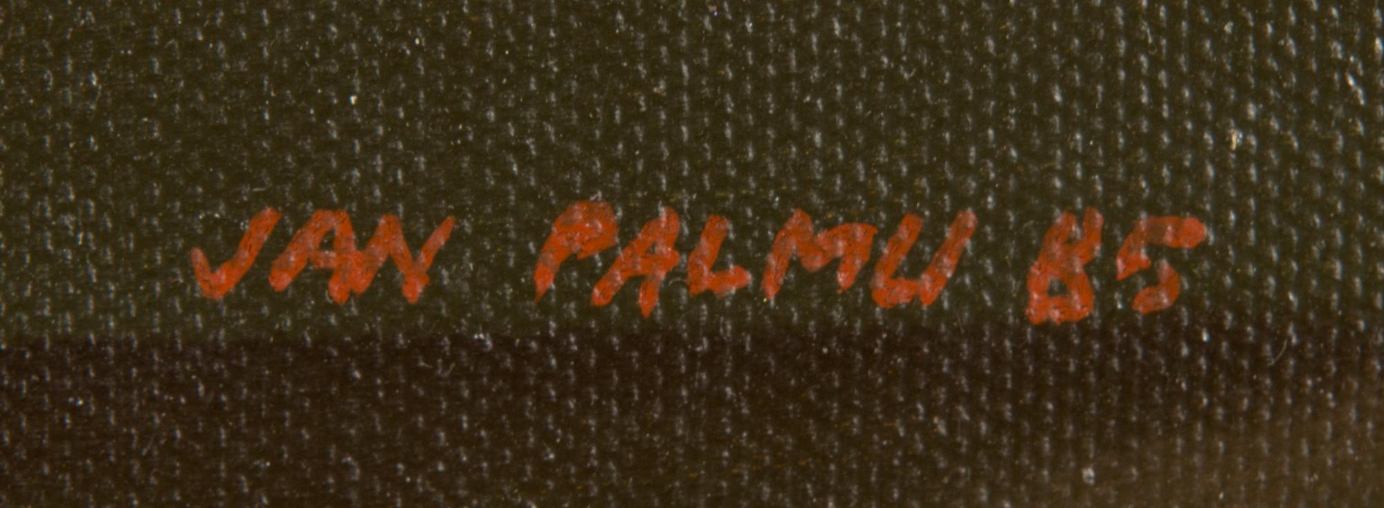 Jan Palmu, öljy kankaalle, signeerattu ja päivätty -85.