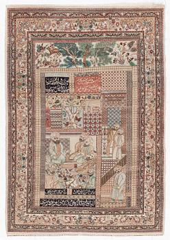 An orientalrug, a. 164 x 117 cm.