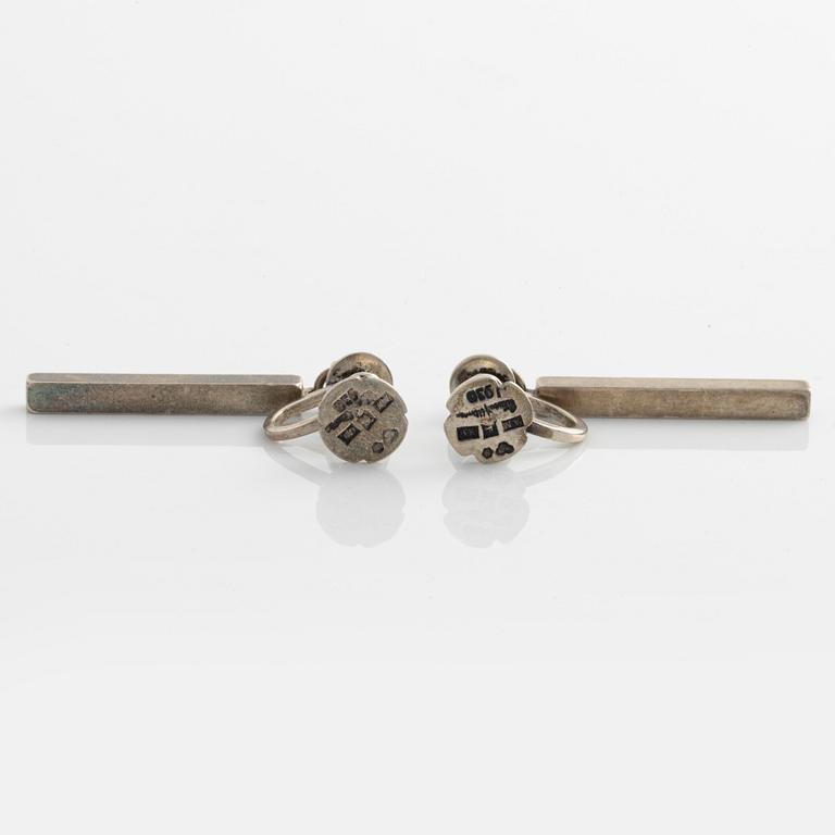 Wiwen Nilsson, örhängen, silver, stavar. Lund.