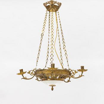 A chandelier, late 19th Century.