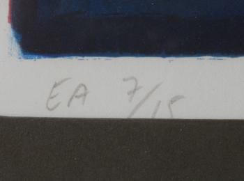 DAHL, PETER. Färglitografier, 2 st, sign o dat -80, numr e.a.